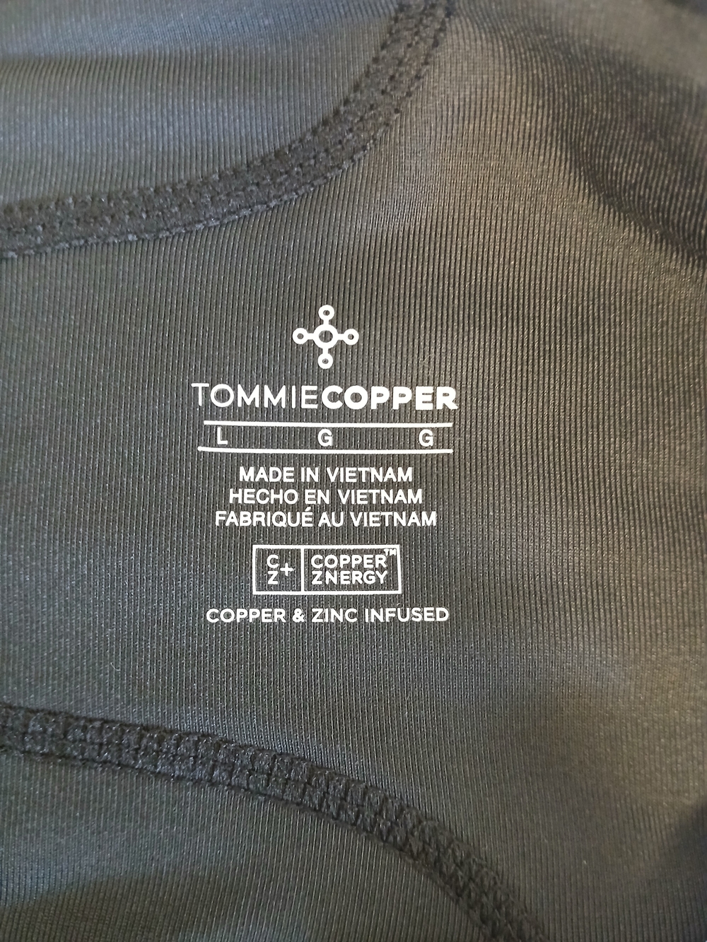 Tommie Cooper Girls' Black High-Waist Performance Leggings - Picture 3 of 5